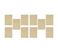 Housoutil 10 Láminas de Piel Sintética de Silicona para Práctica de Tatuajes Flexible y Doble Cara Tamaño Pequeño Bordes Redondeados Color Amarillo Adecuado para Principiantes y