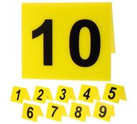 Housoutil 10 Marcadores De Números Para Juegos Con Forma De Números Para Restaurantes Mesas Permanentes Reutilizables Ideales Para La Bienvenida En Bodas Y Otros Eventos También