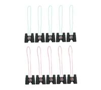 Housoutil 10 mini telescopios binoculares con brújula, diseño duradero y resistente para exploración al aire libre y diversión educativa, color aleatorio