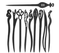 Housoutil 10 Palillos de Madera Cabello Estilo Retro Elegante, Crea Recogidos y Moños, Accesorios Cabello en Fiestas y Actuaciones para Mujeres Varios estilos