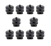 Housoutil 10 Piezas Adaptador de Zapata Caliente Aluminio Tornillo para Trípode para Cámara DSLR Videocámara y Accesorios con Tuercas Ajustables Negras