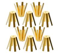 Housoutil 10 Piezas Adaptadores de Latón para Golf Espaciador de Golf de Estructura de Ocho Garras Dorado para Palo Ajuste de Precisión en Competición Profesional