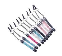 Housoutil 10 Piezas Bolígrafo Crystal Stylus Capacitivo para Pantallas Táctiles Diseño de para Tablets y Móviles