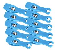 Housoutil 10 Piezas circulares perforantes herramientas del cuerpo pinza desechable kit de perforación herramientas desechables para perforar la oreja abrazaderas de perforación oído