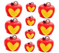 Housoutil 10 Piezas Colgantes de Manzana Tóxica para Halloween Pendientes Diy de Joyería Accesorios para Manualidades y Decoraciones