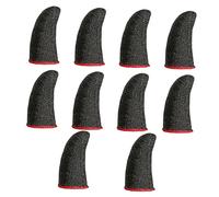 Housoutil 10 Piezas Cuna De Juego Manga del Pulgar Cubierta De Dedo Accesorios para Juegos Móviles Cómodas Cunas De Juego Protector De Pulgar Fibra De Plata Suministros Teléfono Móvil