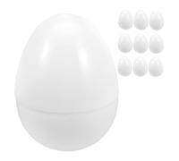 Housoutil 10 Piezas Huevos de Pascua Rellenable de Plástico Decorativos Diseño Abierto para Manualidades DIY para Fiestas y Actividades Resistentes y Reutilizables Suministros para Eventos