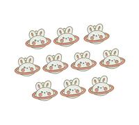 Housoutil 10 Piezas Pendientes De Dibujos Animados Colgantes Encanto Del Planeta Animal De Dibujos Animados Lindo Llavero Decoración Colgante De Bricolaje Pulsera Haciendo Encanto Aleación