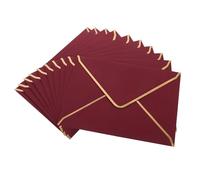 Housoutil 10 Sobres de Carta para Invitaciones Elegantes de Papel Kraft, Estilo Retro y Diseño Simple, Ideales para Fiestas de Cumpleaños y Té