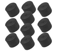 Housoutil 10 Unidades Decoracion Colegio Serpentinas de Papel Crepé Negro para Fiestas de Cumpleaños, Material Papel Versátil y Textura Decorativa Elegante para Eventos
