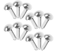 Housoutil 100 Mini Tachuelas de Hierro Plata para Manualidades y Bricolaje, Sujetadores para Decorar y Conectar Marionetas de Papel, Kit Adecuado Proyectos DIY