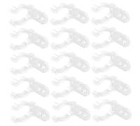 Housoutil 100 piezas Soporte de Luz LED Clips de Silicona Abrazaderas para Fijación de Tubos Instalación con Tornillos para Decoración de Interiores Clips Duraderos y Flexibles