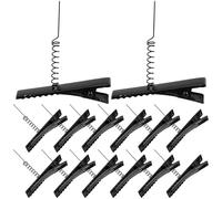 Housoutil 100 Pinzas Para El Cabello Con Broche Ideales Para Peinar Y Definir El Pliegue Pinzas Grandes Con Resorte Estilo De Pato Perfectas Para Estilistas Accesorios Para El
