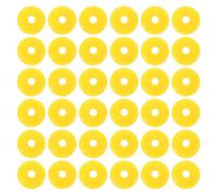 Housoutil 100 Unidades Tapón Protector Antipolvo para Taladro de Uñas Amarillo, Hecho de Plástico, Barrera Ajustada para Uso Rápido Diario en Salones de Manicura