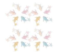Housoutil 100piezas Adornos de Uñas de Resina con Delfines y Peces Figuras Luminiscentes para Decoración Marina Accesorios DIY para Manicura Náutica y Suministros de Uñas