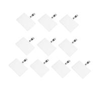 Housoutil 10Juegos Fundas Transparentes para Tarjetas de Identificación Impermeables con Clips para Credenciales y Badges Prácticos y Compactos para Oficina Escuela y Negocios