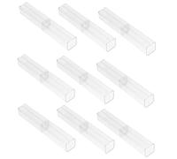 Housoutil 10piezas Estuche Transparente para Lápices De Unidades Organizador De Material Escolar Caja De Obsequio para Bolígrafos para Estudiantes y Escritorio