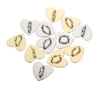 Housoutil 12 Hebillas Autoadhesivas para Funda de Teléfono Forma de Corazón, Accesorios DIY para Decoración de Carcasas, 12 Piezas en Aleación Metálica Dorada y Plateada, para Manualidades