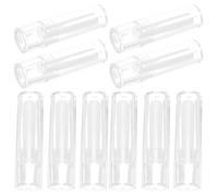 Housoutil 12 Palillos Aplicadores de Lentes de Contacto de Silicona Transparentes, 12 Pcs Varillas Huecas Seguras y Portátiles para Quitar y Colocar Lentillas, Uso Doméstico y Viajes