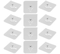 Housoutil 12 Pegatinas Invisibles sin Rastro para Tornillos sin Taladro 6 MM Expuestos Adhesivas Gruesas para Colgar Cuadros y Objetos en Paredes de Cemento Madera y Yeso Kit para