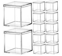 Housoutil 12 Piezas Cajas de Embalaje de Acrílico Transparente Cajas para Dulces Organizador de Dulces para Tartas