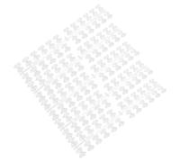 Housoutil 120 Láminas Transparentes para Practicar Uñas Diseño de Lazo Color Sólido Herramienta de Salón de Uñas Resistente de Plástico para Manicura y Exhibición Profesional
