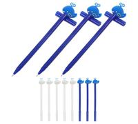 Housoutil 13 Bolígrafos de Gel Tinta Negra 0.5mm Forma de Ballena para Estudiantes Material Plástico, Adecuado para Tomar Notas y Firmar Documentos Color Color Aleatorio Varios estilos