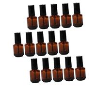 Housoutil 15piezas Frascos Vacíos de Vidrio con Pincel para Esmalte de Uñas Botellas Transparentes para Retoques de Laca de Uñas
