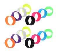 Housoutil 16 Piezas Anillos Color Aleatorio de Agarre Antideslizantes de Silicona Reutilizables Grosor Fino para Raquetas de Tenis y Bádminton para Mejor Sensación en Exteriores