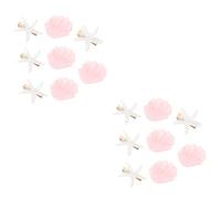 Housoutil 16 Piezas Pinza Para El Pelo De Concha y Estrella De Mar Accesorios De Hadas Para Mujer Pinzas Para El Cabello De Diadema De Corea Del Sur El Plastico Golpes Perder