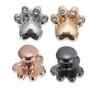 Housoutil 16 Piezas Reloj Espárragos Clavos Decorativos Para Relojes Adornos De Uñas Correa De Diamantes De Imitación Adorno De Banda De Reloj Anillo Decorativo Metal Mirar