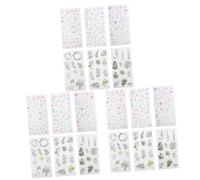 Housoutil 18 Juegos Pegatinas de Flores y Botánicas para Scrapbooking y Manualidades de Unidades de Calcomanías Adhesivas Diy para Álbumes y Planificadores