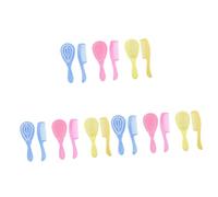 Housoutil 18 Piezas 3 Juegos peine para niños buscador de venas cepillo de baño recién nacido peines cepillar peine de pelo de bebé duradero cepillo de pelo recién nacido anti estático suite