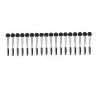 Housoutil 18piezas Esponjas De Maquillaje De Doble Cabeza Aplicadores De Cosméticos Para Maquillaje Facial y Para Base y Sombra De Color Negro Tubo