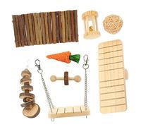 Housoutil 1juego Juguetes De Masticación para Mascotas De Juguetes para Hámster Conejo y Loro Naturales Accesorios Divertidos para Hogar De Tus Pequeños Animales