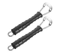 Housoutil 2 Asas Extraíbles para Ollas Diseño de Bambú, Mango Cómodo de Plástico y Metal, Resistentes al Calor para Cocina Diaria y Olla Arrocera