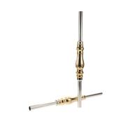 Housoutil 2 Balaustres Metálicos para Columna Romana de Acero Inoxidable 304 Medio Dorado 25 CM X 60 CM X 038 CM Piezas de Reemplazo para Barandillas de Escalera Interiores y Exteriores