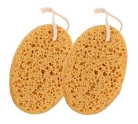 Housoutil 2 Esponjas de Baño Exfoliantes Corporales Naranjas de Esponja Polimérica Suaves para Ducha y Creación de Espuma Ideales para Cuidado Personal