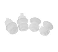 Housoutil 2 Juegos Boquilla de Agua para Inodoro Inteligente Doble Pulsación y Limpieza Profunda, Material Plástico Blanco, Accesorios para Baño Higiénico y Fácil Instalación