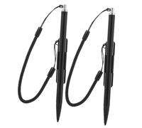 Housoutil 2 lápices capacitivos de Pantalla con Clip de cordón para de Juegos de navegación de Coche e impresoras de impuestos, lápiz táctil de Metal para Pantallas resistivas, diseño perdido
