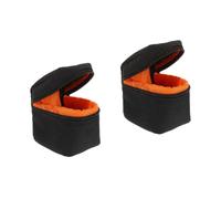 Housoutil 2 Piezas Bolsa Protectora de Lente de cámara Mini Estuche de Viaje Cazador de focas muletón Bolsa Acolchada para Lente de cámara para es de cámara para Viajar poliéster