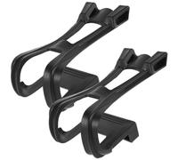 Housoutil 2 Piezas Correa de Pedal de Bicicleta Tipo Jaula | Instalación Rápida y Antideslizante, Plástico Resistente al Desgaste, Protección de Tobillo, Uso en Ciclismo de Carretera