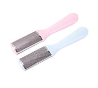 Housoutil 2 Piezas Cuchillo Para Pedicura y Exfoliación De Pies Removedor De Piel Muerta Limas De Acero Inoxidable Para Pies De Doble Cara Para Adultos