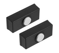 Housoutil 2 Piezas Interruptor del Timbre Puerta Vintage de Abs Negro Pulsador Resistente al Sol para Uso en Hogar y Almacén