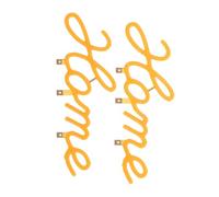 Housoutil 2 Piezas Lámpara LED Decorativa Diseño de Letra Personalizada en Forma de Alfabeto, Iluminación Brillante y Material Plástico para Uso Hogar y Salas de Estar