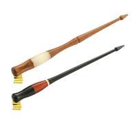 Housoutil 2 Piezas Soporte de Madera para de Caligrafía Oblicuas con Brida Ajustable de Latón Mango y Portátil para Escritura Inglesa Dibujo Manga y Principiantes
