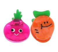 Housoutil 2 Pinzas Pelo de Frutas y Verduras para Mujer, Diseño Mini Único de Acetato, Fáciles de Colocar y Amigables Cabello para Fiestas y Bodas