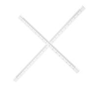 Housoutil 2 Reglas Triangulares Transparentes Regla De Disciplina Útiles Escolares Regla De Seguridad Material De Medición De Oficina Suministros De Dibujo Arquitectónico Regla De