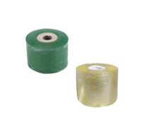 Housoutil 2 Rollos Protector de Injerto para Plantas Cinta Pe Estirable Autoadhesiva Amarillo y Verde para Árboles Frutales Cítricos y Pacanas