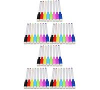 Housoutil 2 Rotuladores Magnéticos de Color para Pizarra Set Borrador para Oficina y Marcadores de Tinta Base de Agua para Superficies